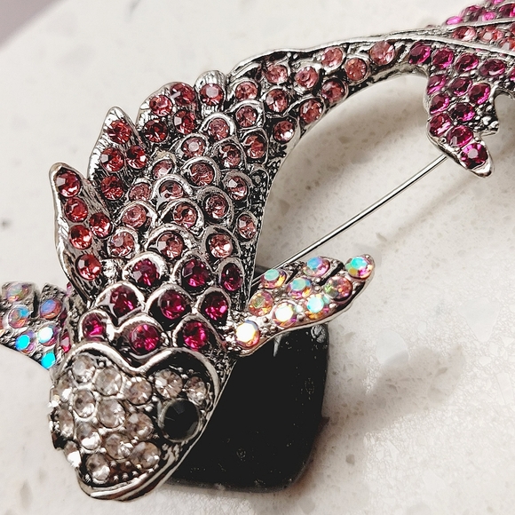 Sparkling 3-D Koi Fish Pendant Necklace NWT - Picture 7 of 12